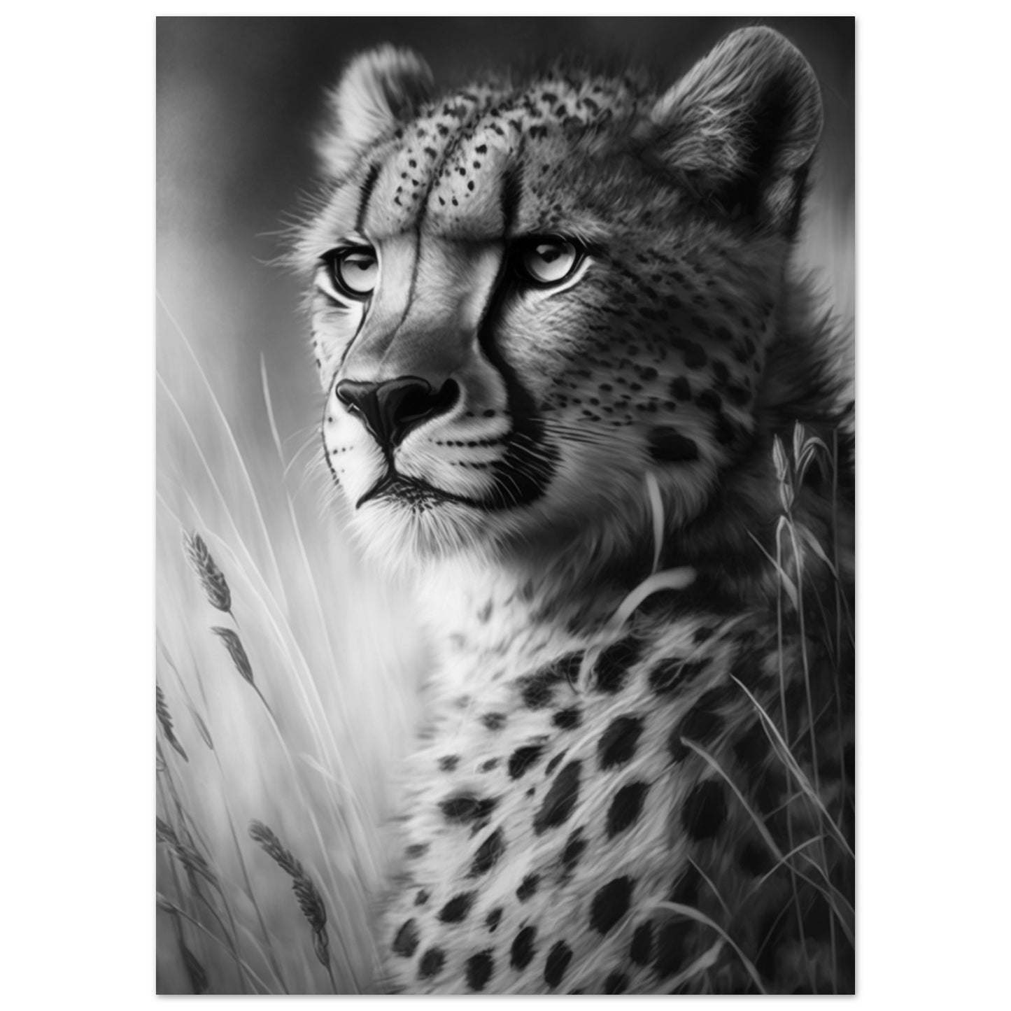 Serene cheetah print for modern decor