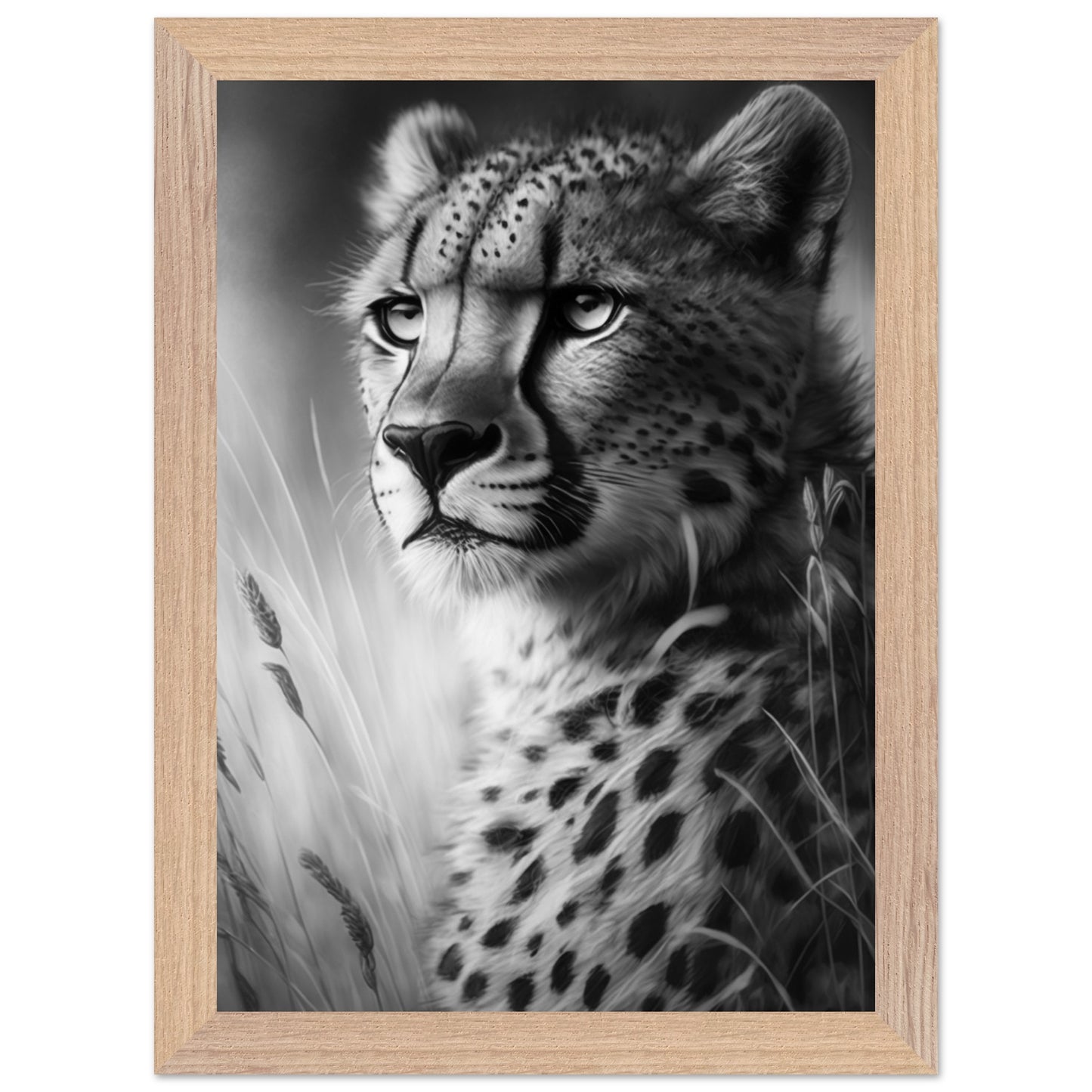 Nature wall art featuring graceful cheetah