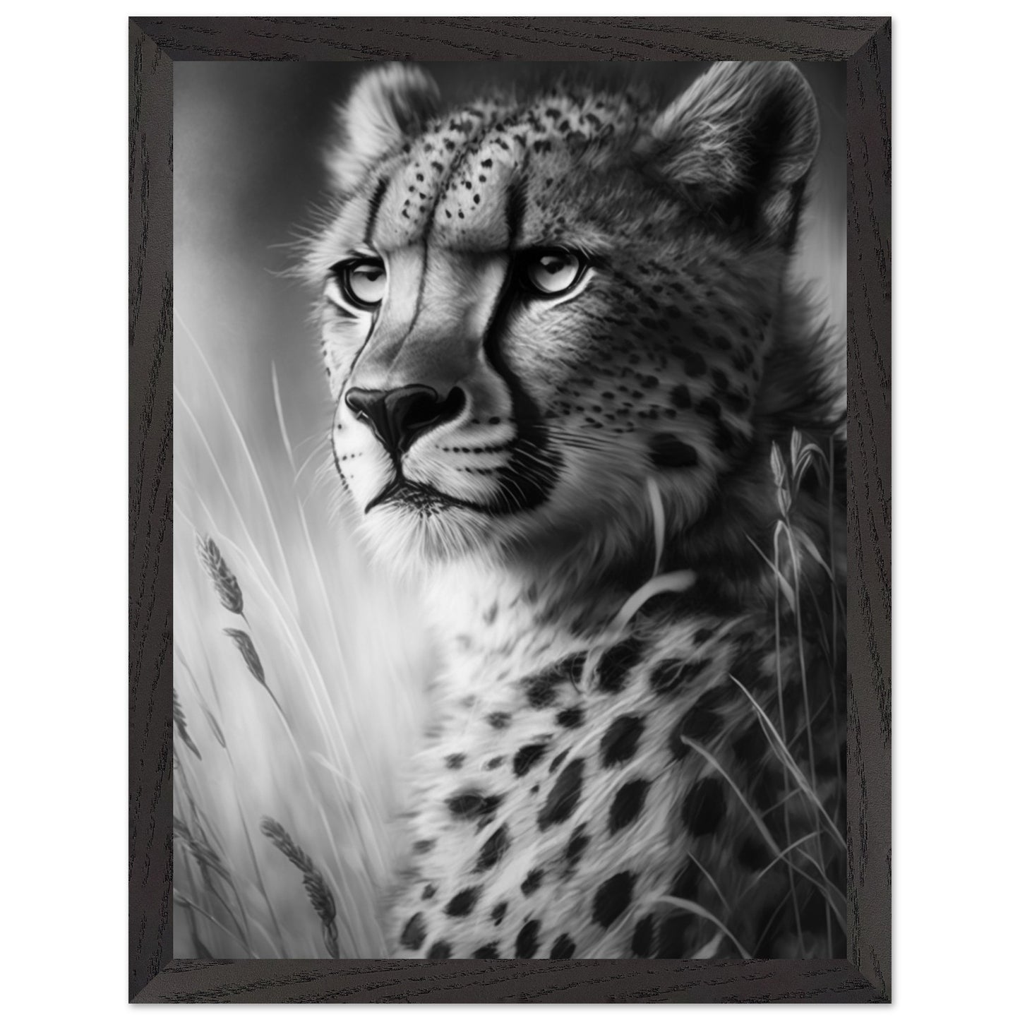 Minimalist cheetah art for stylish interiors