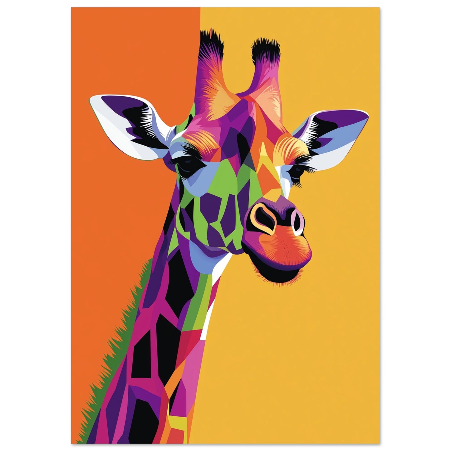Scandinavian design poster capturing the essence of modern wildlife art