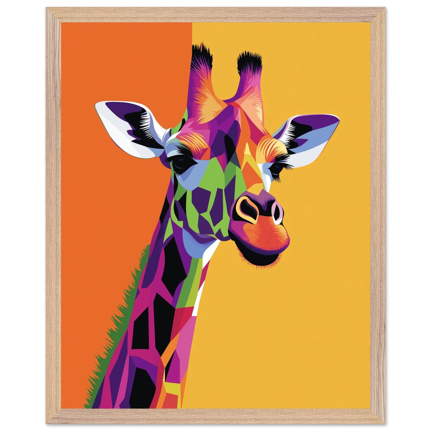Bold hues art print bringing modern flair to interiors