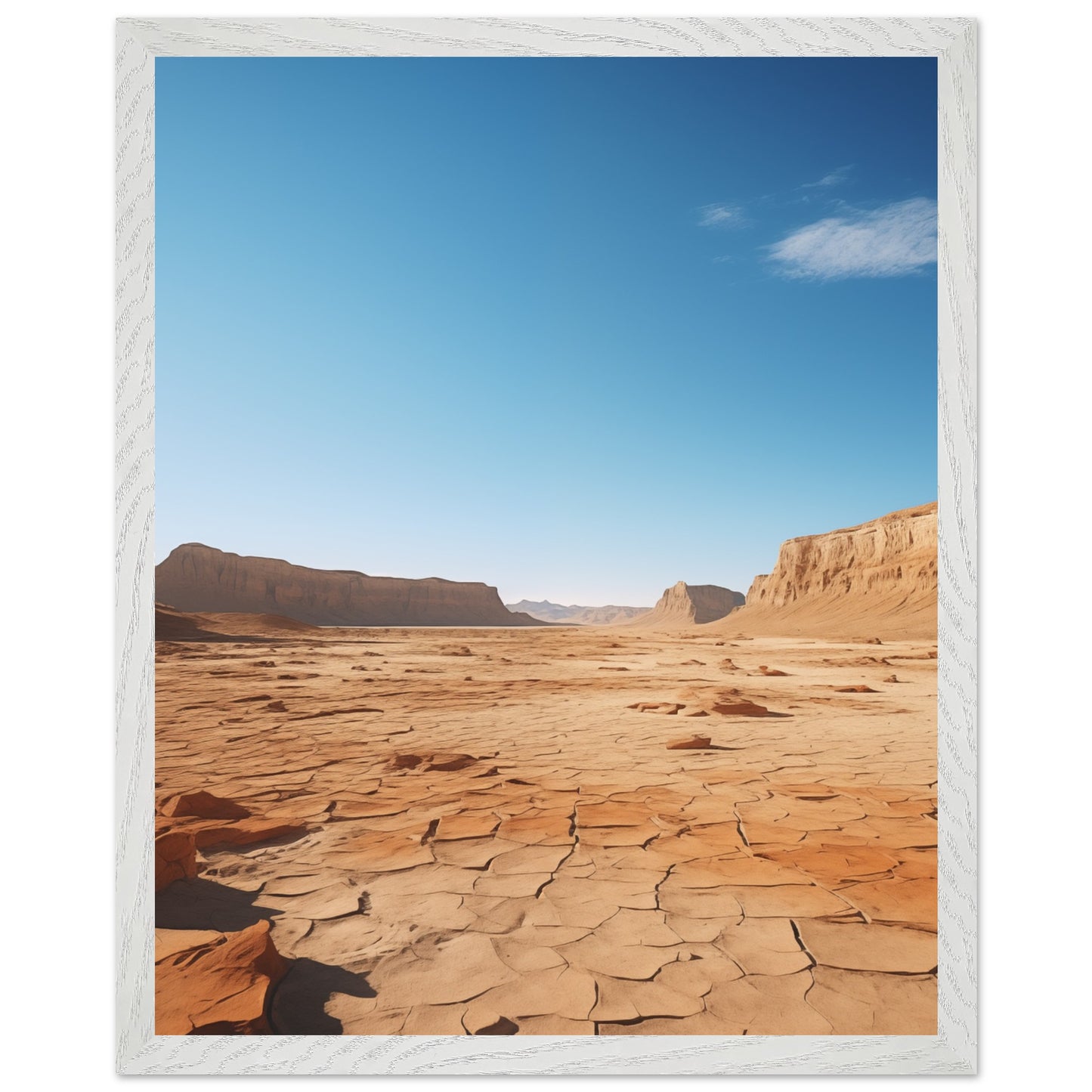 Nature-inspired minimalist poster – Elegant desert scene in soft colors