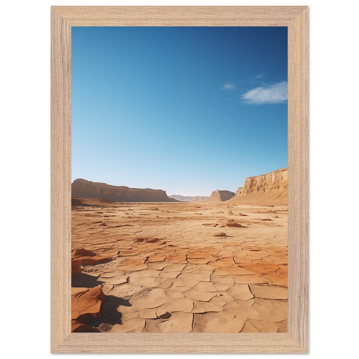 Scandinavian desert landscape print – Subtle gradient and open space