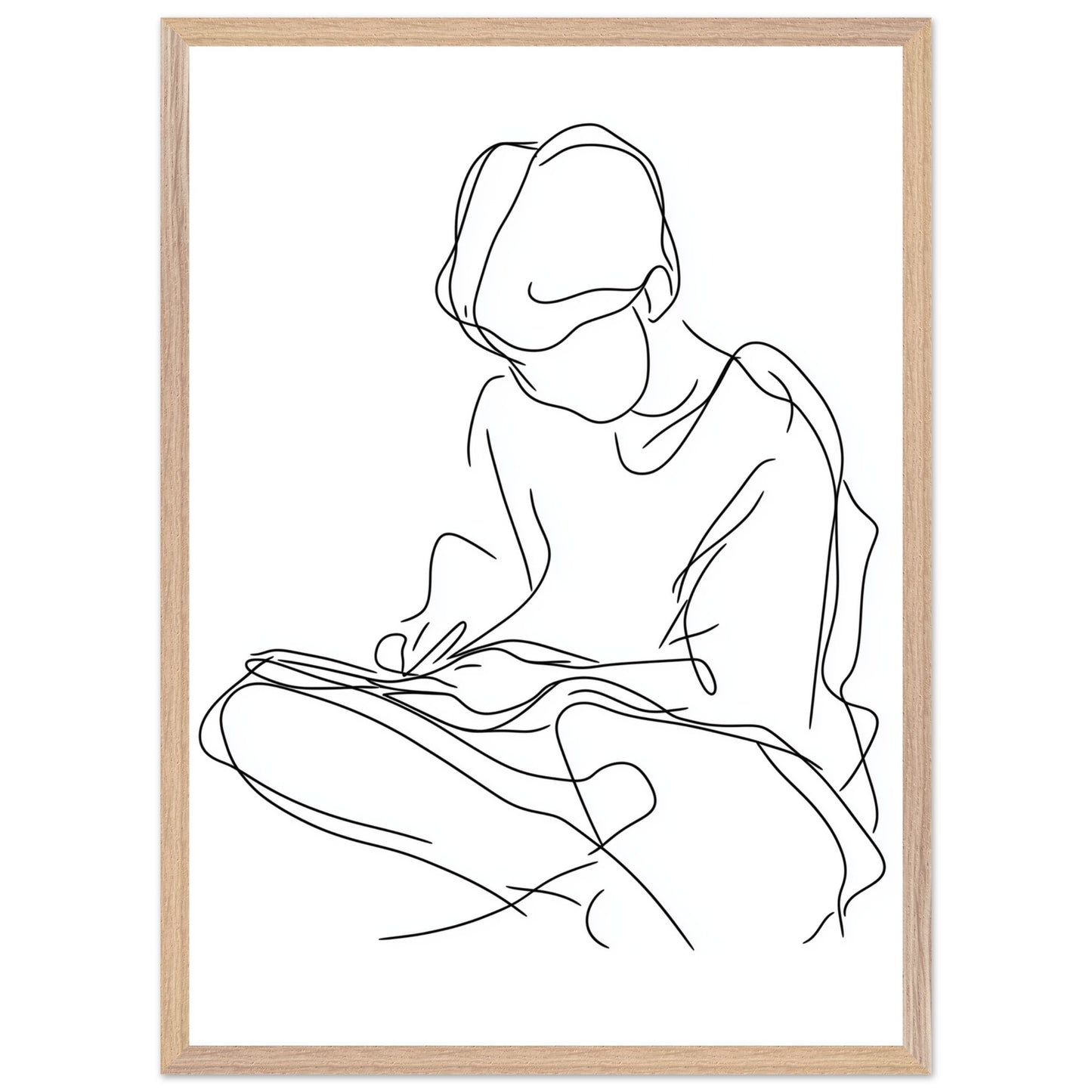 Study-themed wall art print for modern decor