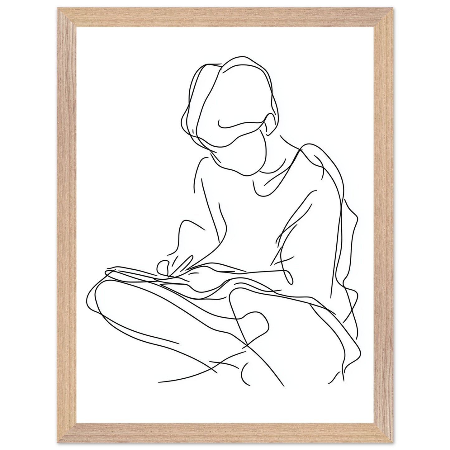 Eco-friendly print for reading corner wall