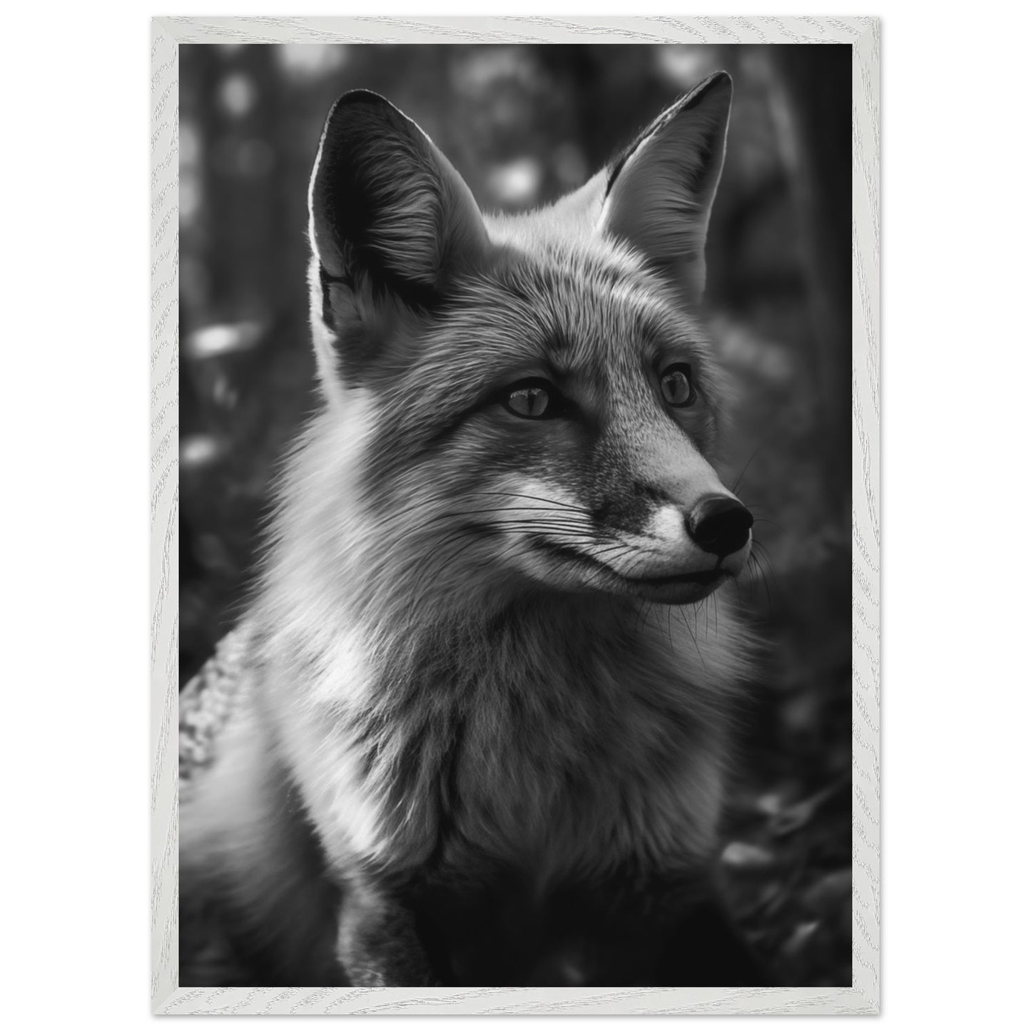 Stylish geometric wildlife wall art – A fox-themed minimalist poster for home decor