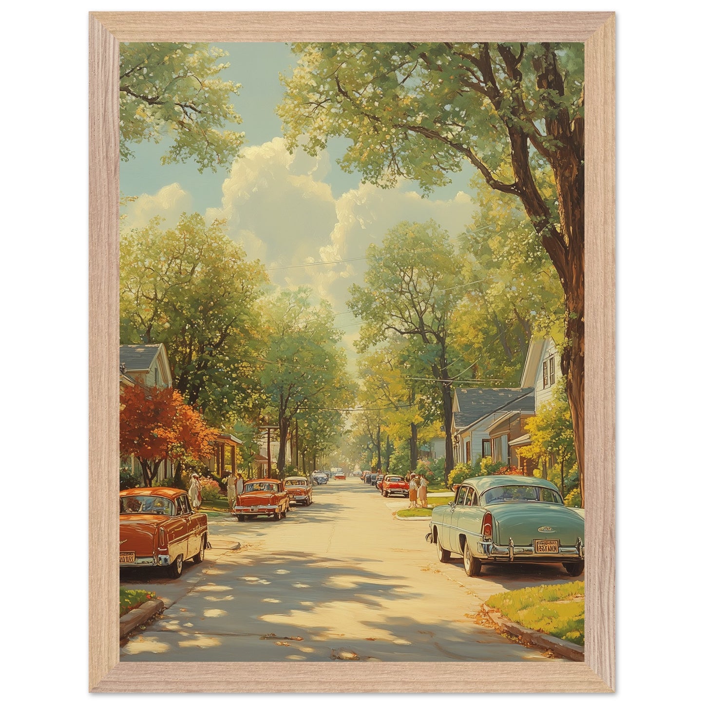 Poster of calm street and residential charm