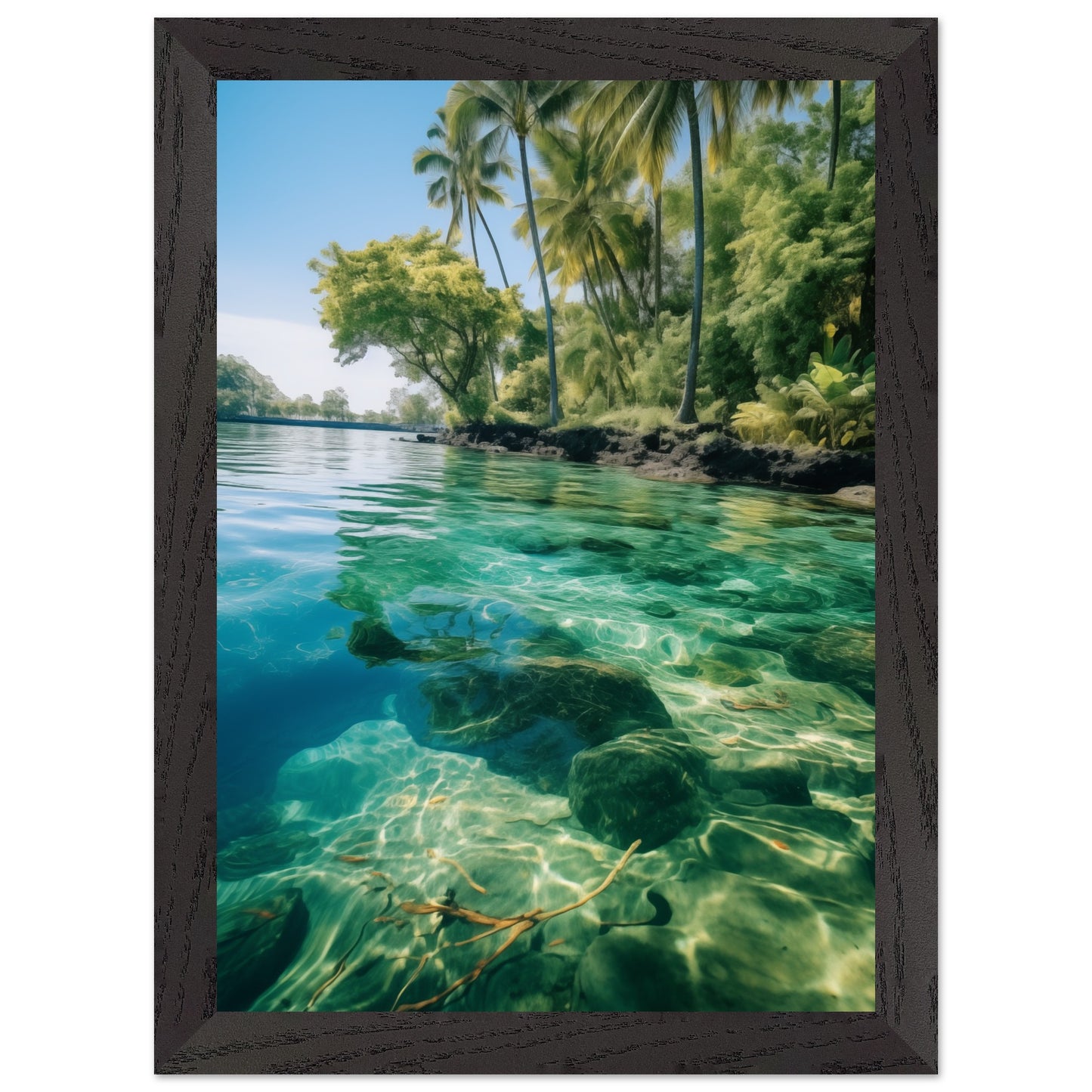 Illustration poster symbolizing tranquility and relaxation