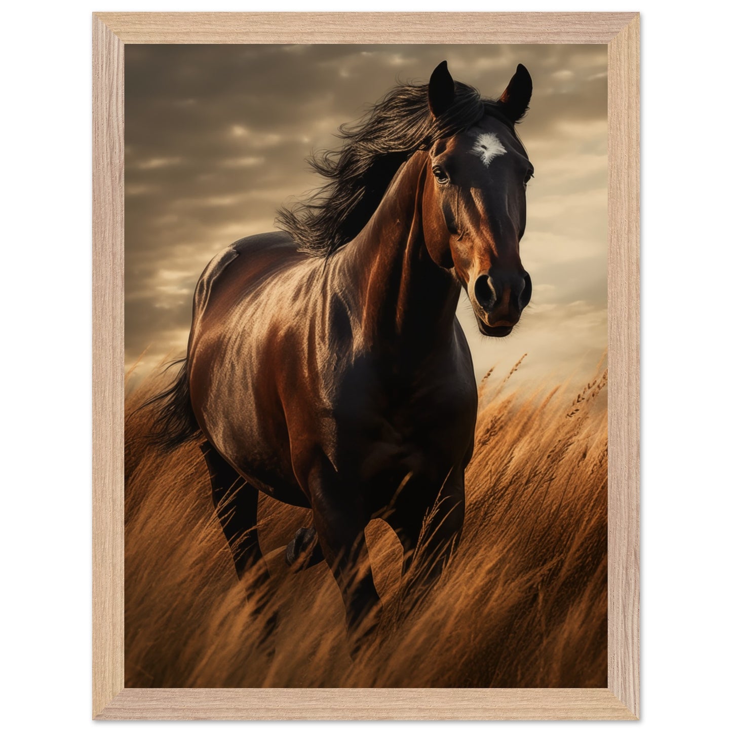 Minimalist design poster with abstract horse imagery