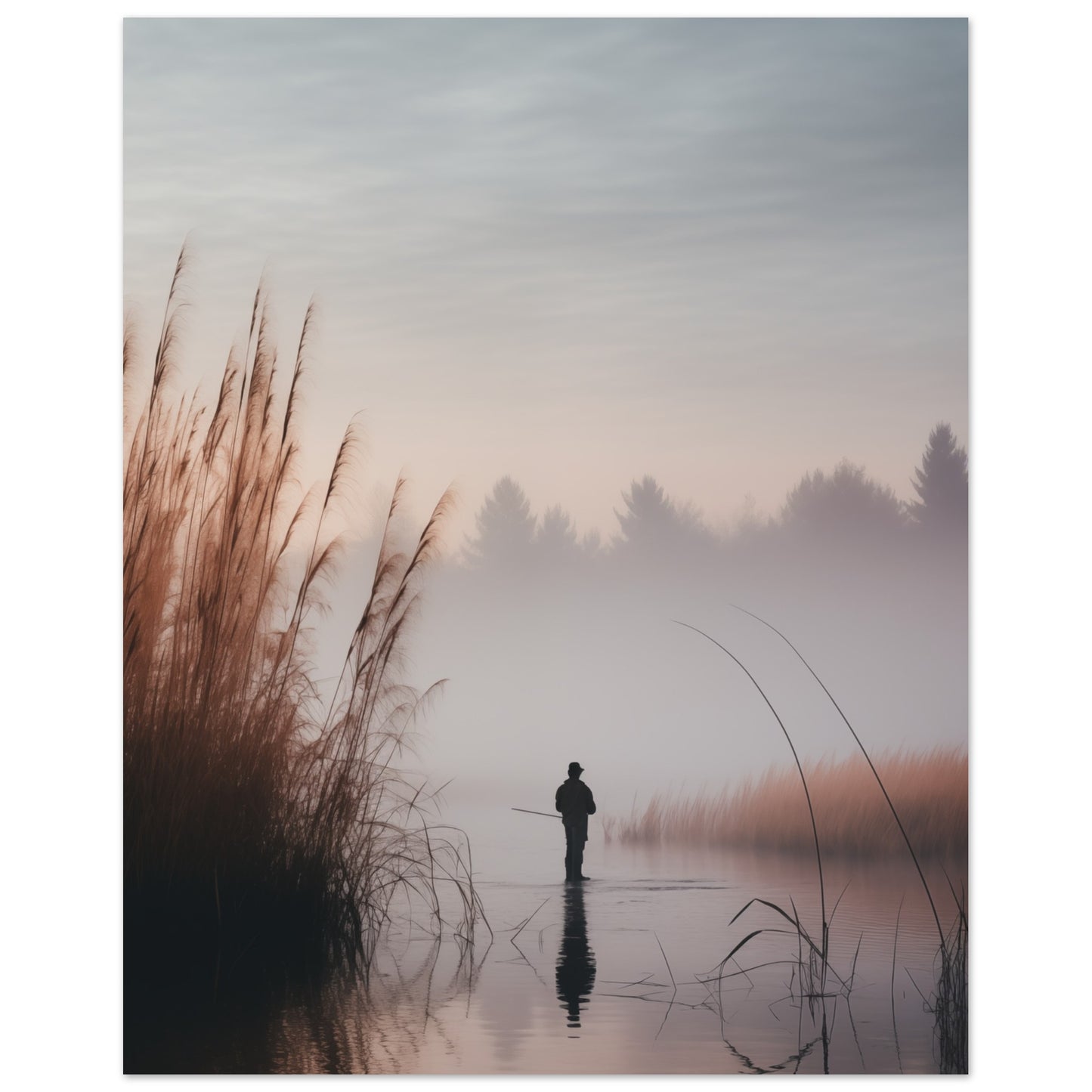 Fishing wall art for lake house or cabin