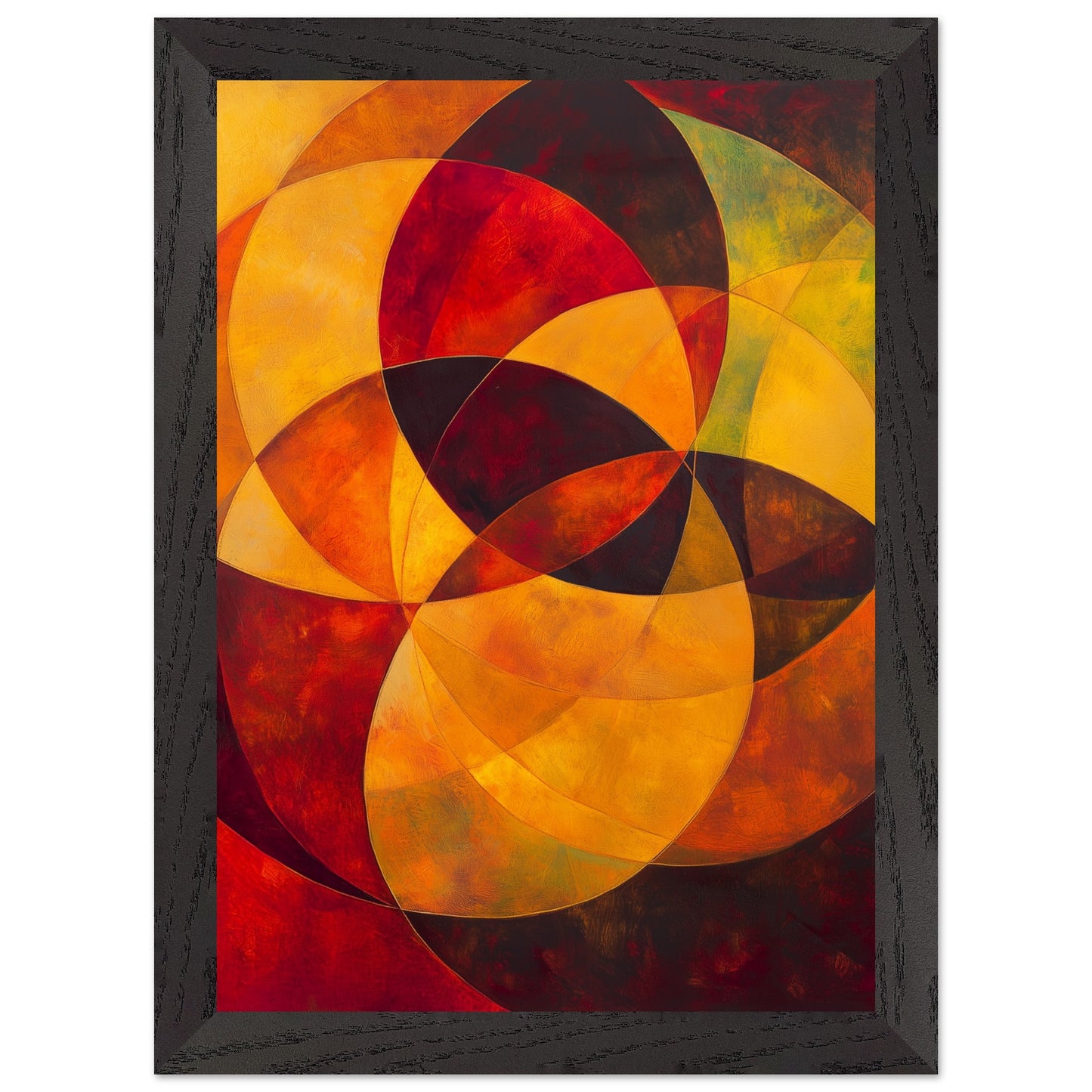 Colorful circle overlap design for eclectic interiors
