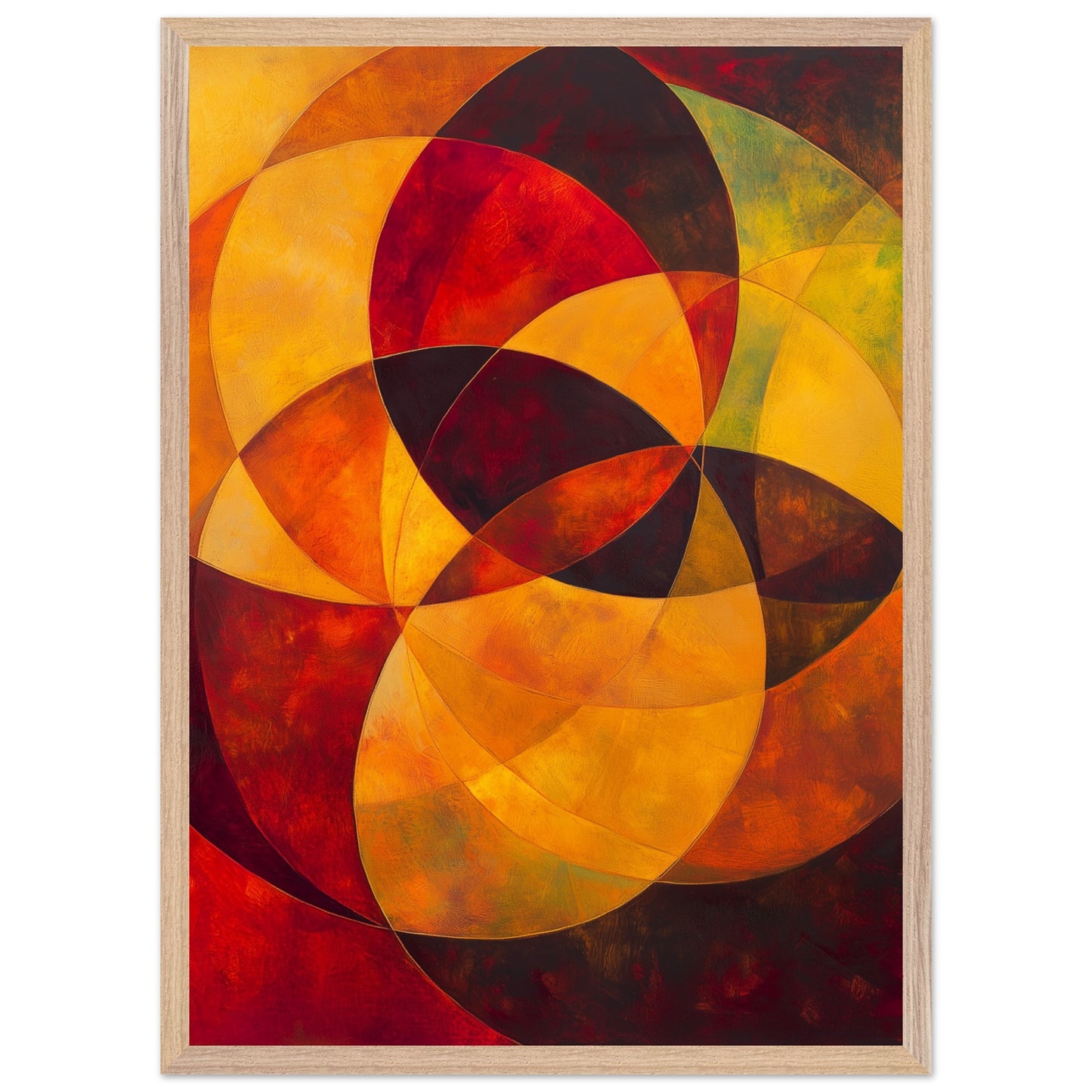 Creative overlapping circles artwork for studios
