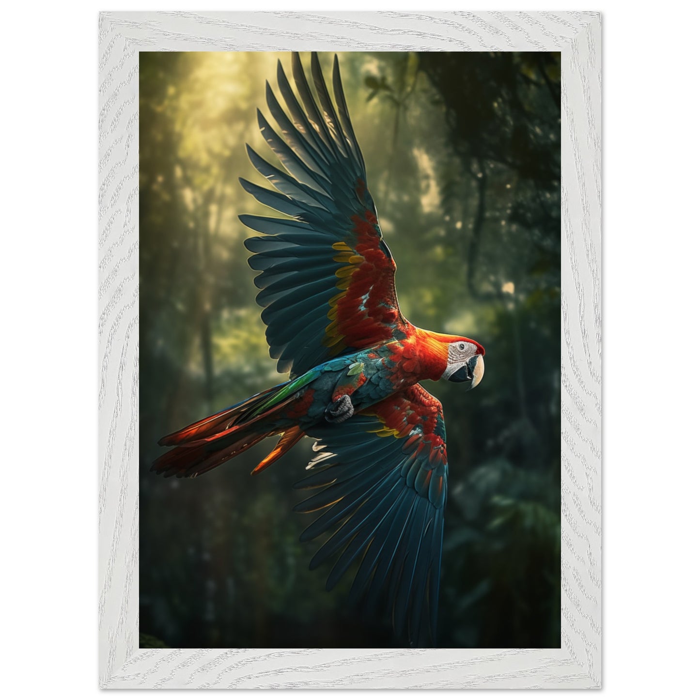 Contemporary macaw wall art for modern interiors