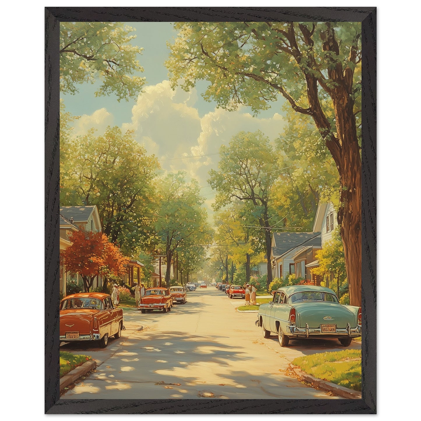 Framed or unframed suburban home decor