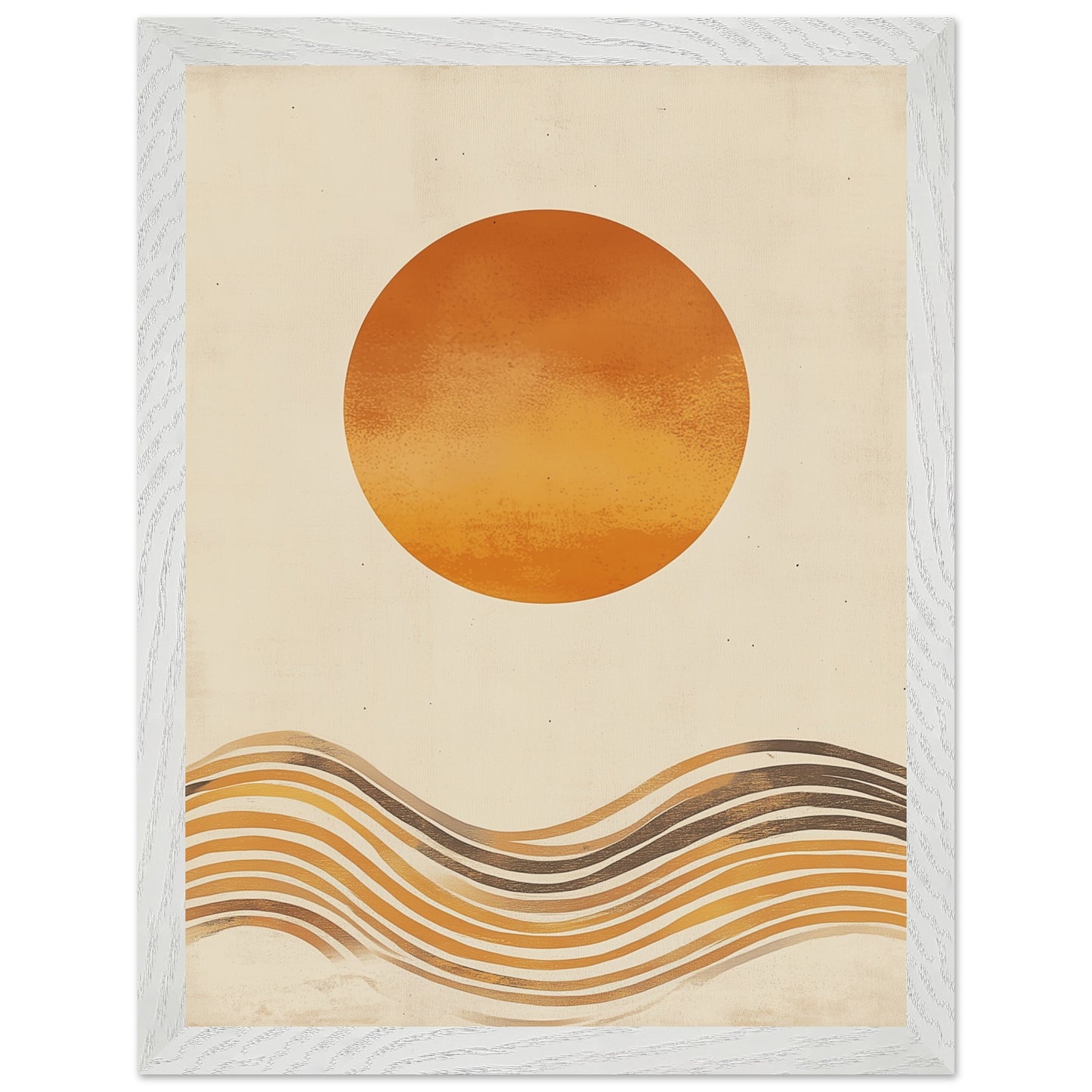 Nature-inspired illustration poster symbolizing serenity and simplicity