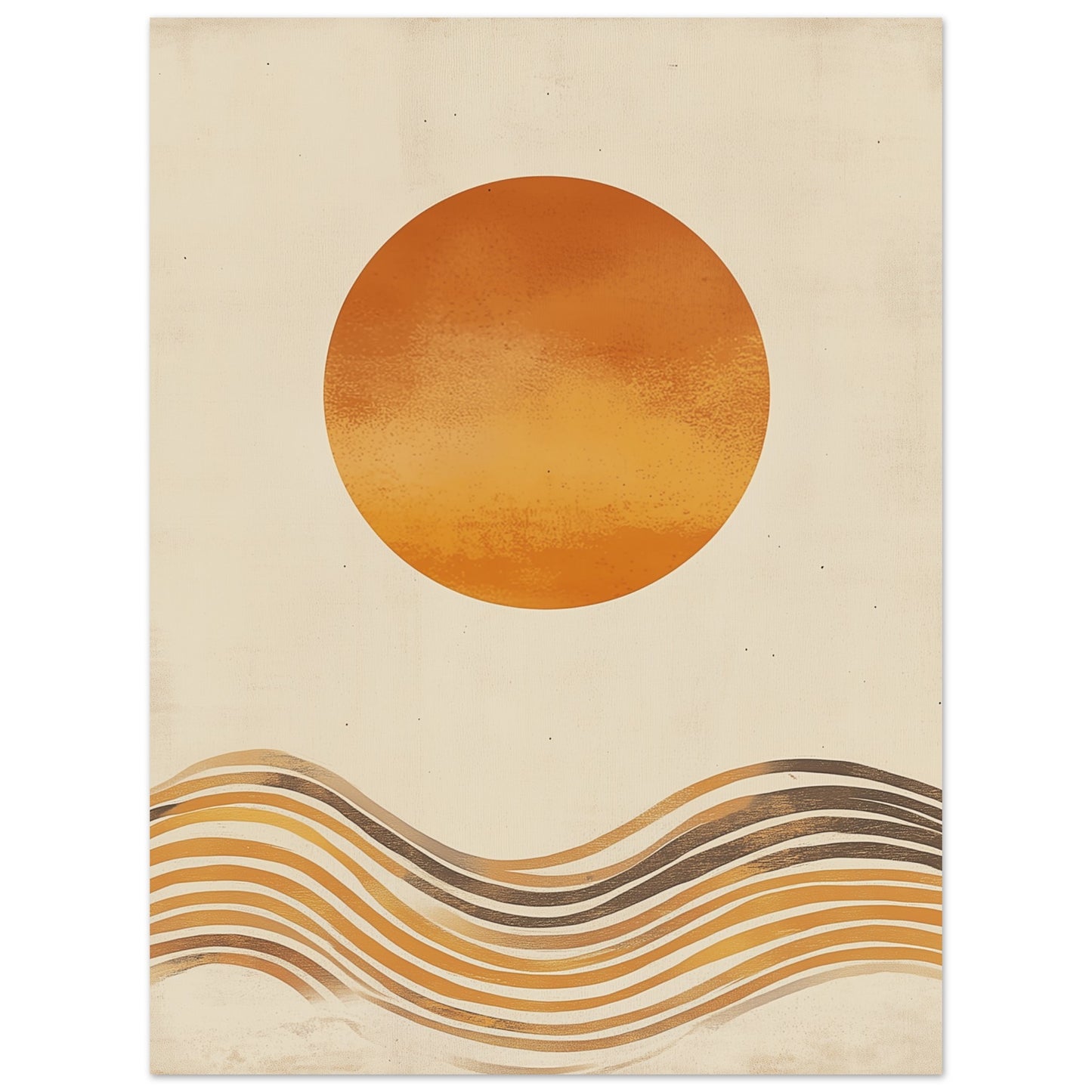 Tranquil abstract minimalist poster for contemplative spaces