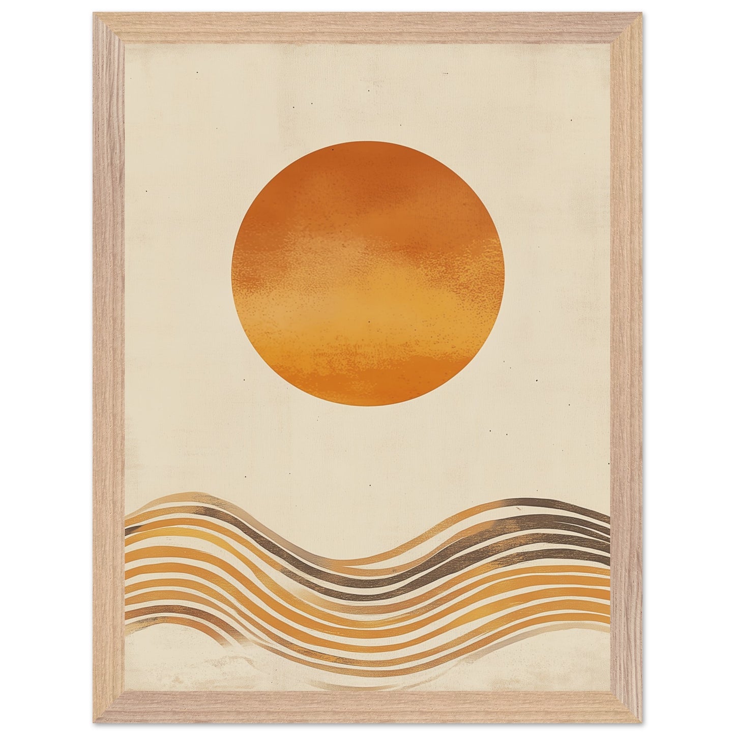 Sun and Waves Poster adding tranquility to hallway areas