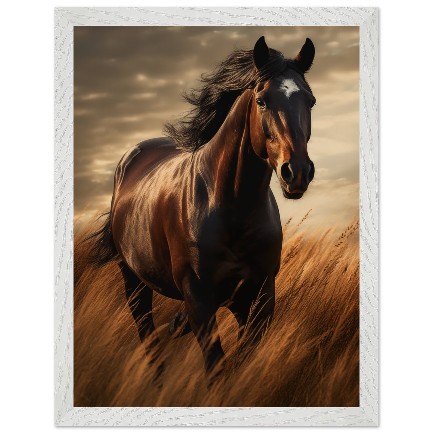 Framed or unframed Wild Freedom Galloping Stallion Poster for versatile display