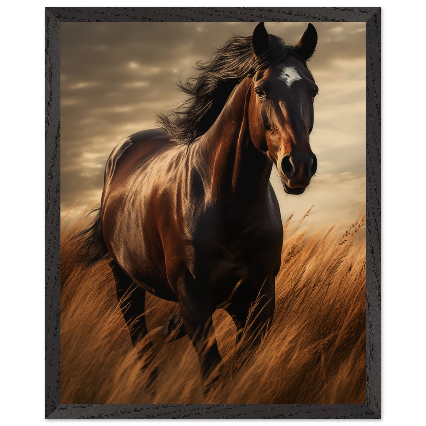 Wild Freedom Galloping Stallion Poster adding vitality to meditation spaces
