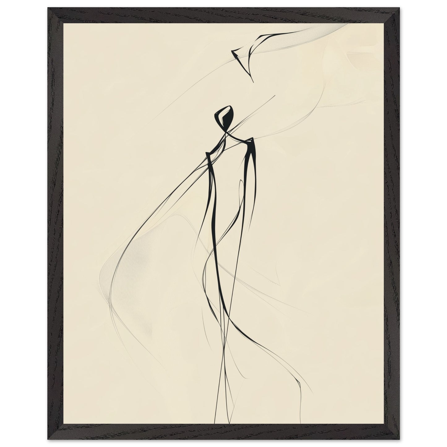Stylish abstract poster for eclectic spaces with freedom focus