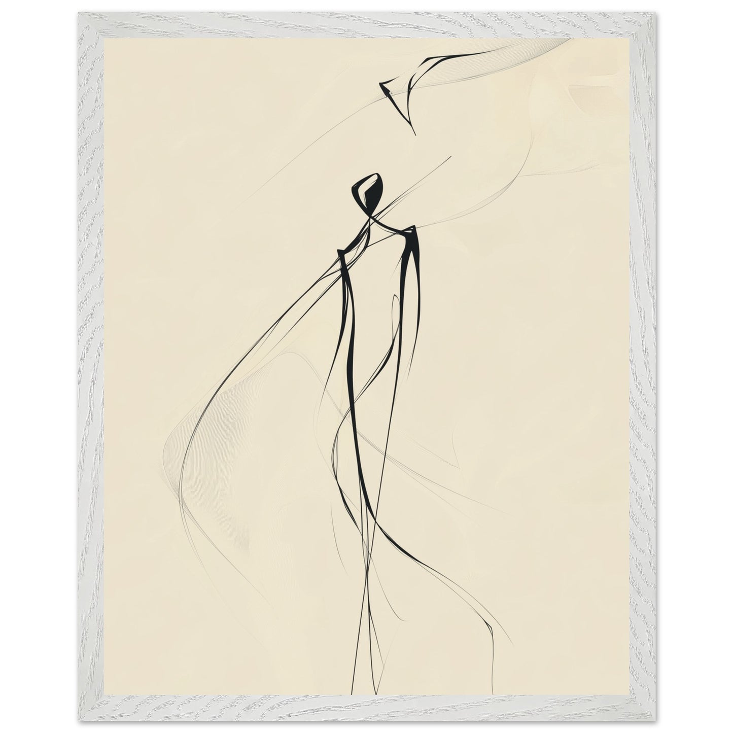 Abstract-themed wall art for offices featuring dancing figure