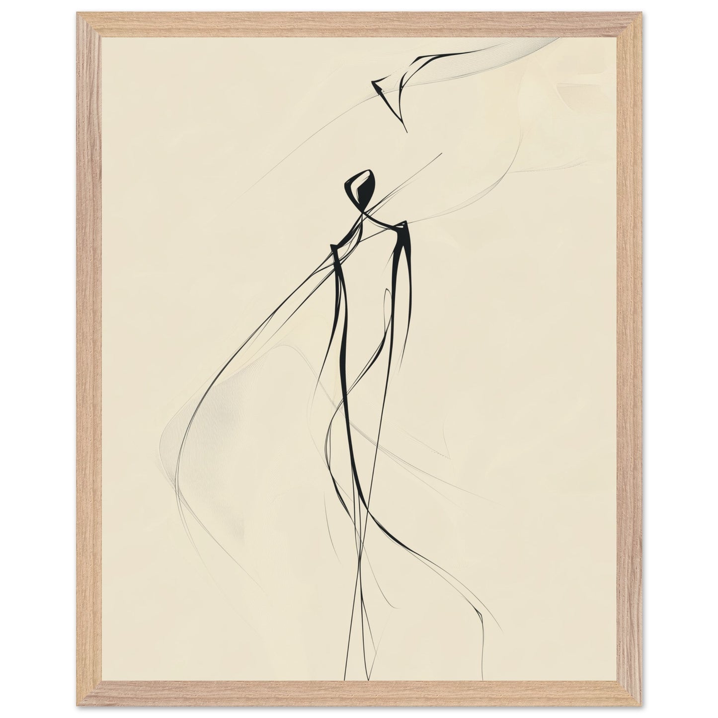 Neutral tones art print bringing tranquility to interiors