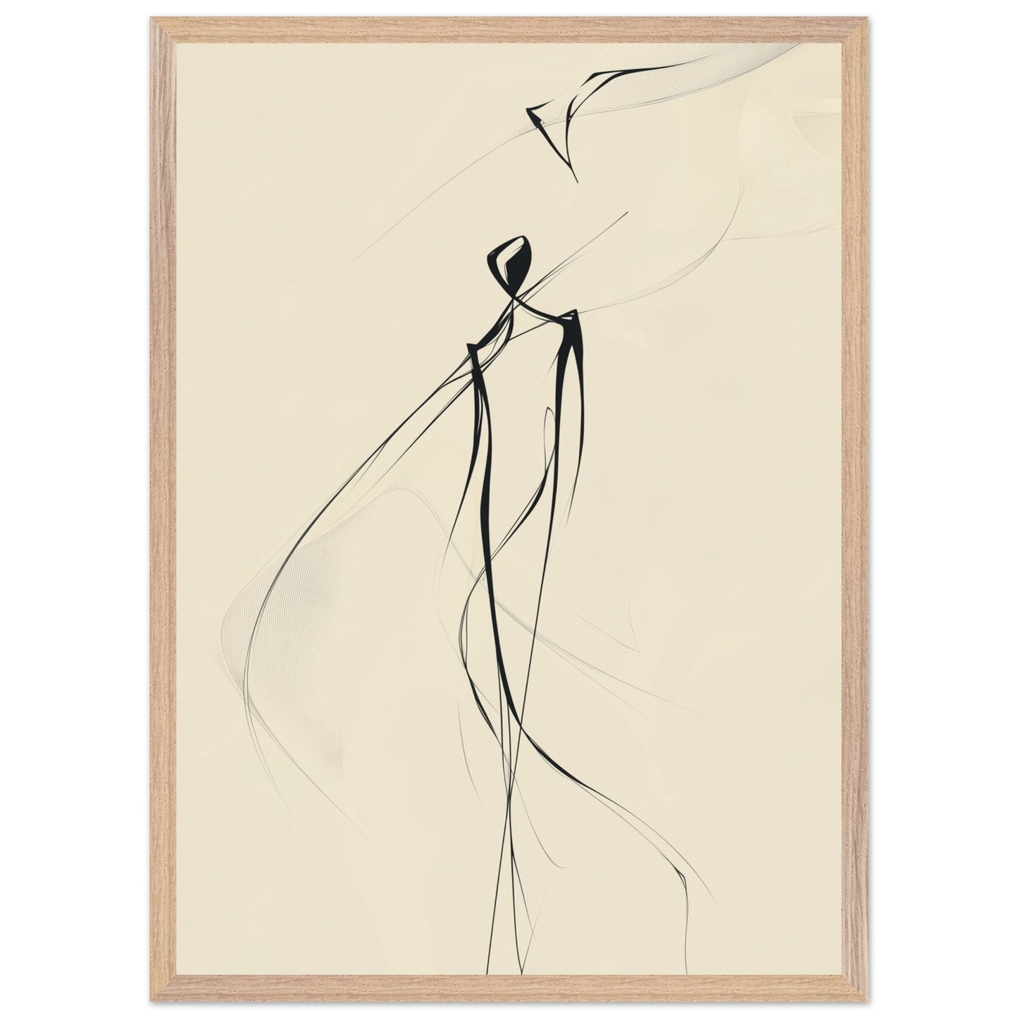 Illustration poster symbolizing peace and freedom